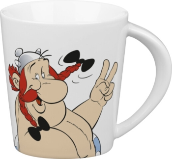 Henkelbecher Porzellan Asterix - Du bist das Beste! (Obelix & Idefix) 380 ml