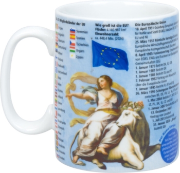 Wissensbecher Porzellan Europa 490ml