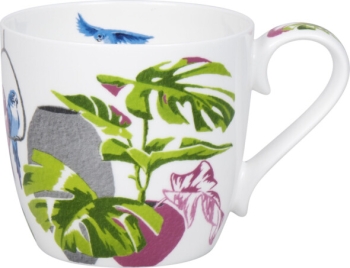 Henkelbecher Porzellan Urban Jungle - Monstera by Aurore 425ml