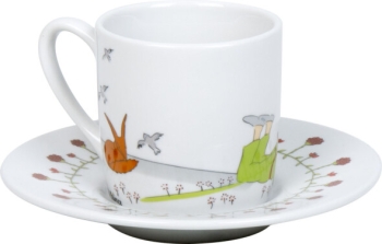 Espressotasse Porzellan Der Kleine Prinz - Freundschaft 85ml