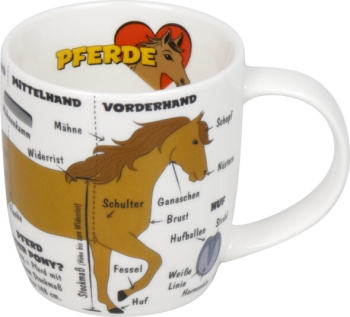 Wissensbecher Porzellan Wissensbecher Kid`s Pferde 230 ml