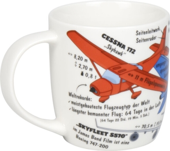 Wissensbecher Porzellan Wissensbecher Kid`s Flugzeuge 230 ml