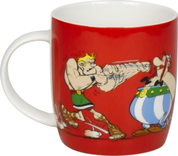 Henkelbecher Porzellan Asterix - Boxen 400ml