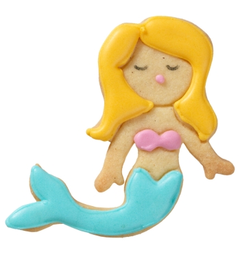 Ausstecher schwimmende Meerjungfrau Edelstahl 9cm