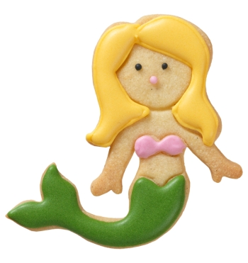 Ausstecher schwimmende Meerjungfrau Edelstahl 9cm