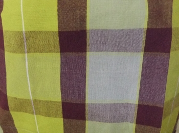 Küchenschürze Tartan 90 x 70 cm lime-aubergine