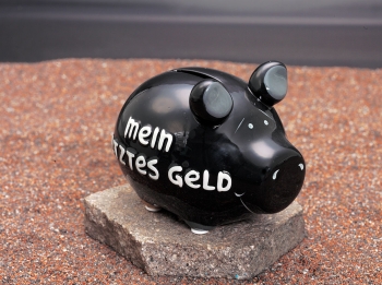 Sparschwein Mein letztes Geld 9 x 12,5 cm