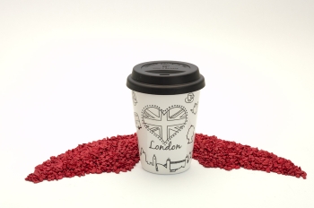 Coffee To Go Becher Porzellan DIY Selfmade City Mug - London 380ml
