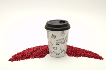 Coffee To Go Becher Porzellan City Mug London - bemalbar 380ml