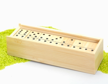 Spiel aus Bambus Domino