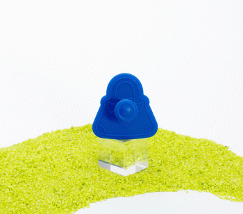 Ausstecher aus Kunststoff zum Prägen Handtasche blau 5cm
