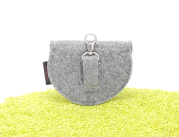Geldbeutel Dirndltasche aus Filz in grau
