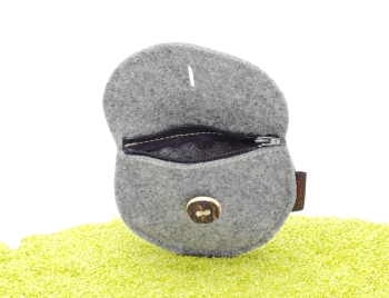 Geldbeutel Dirndltasche aus Filz in grau