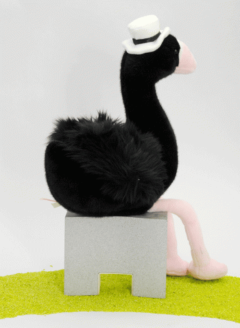 Plüschtier Schwan Stary Night schwarz 40cm