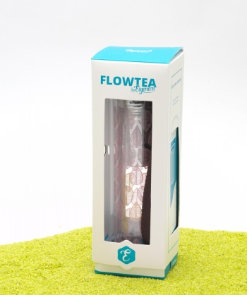FlowTea Teezubereiter aus Glas Leaf 400ml Neoprenhülle