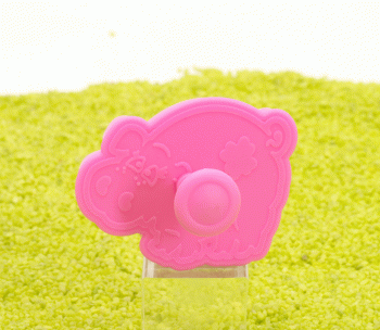 Ausstecher aus Kunststoff zum Prägen Schwein pink 6cm