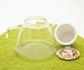 Teekanne mit Siebeinsatz Parrot Flower 1 Liter