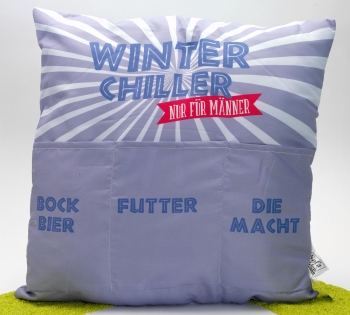 Kissen Sofahelden Winterchiller - Nur für Männer