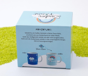 Zaubertasse Porzellan Regenbogen 350 ml