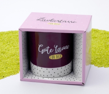 Zaubertasse Porzellan Gute Laune 350 ml