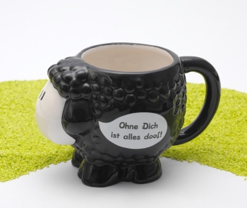 Motiv-Tasse Schaf - Ohne Dich ist alles doof! 500 ml