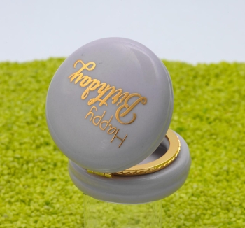 Glücks-Döschen aus Porzellan Macaron - Happy Birthday