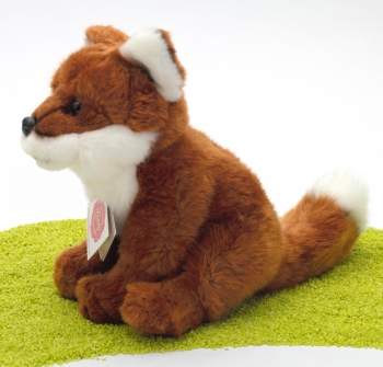 Plüschtier Fuchs sitzend rotbraun 20cm