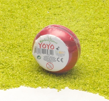 Yo-Yo aus Bambus rot