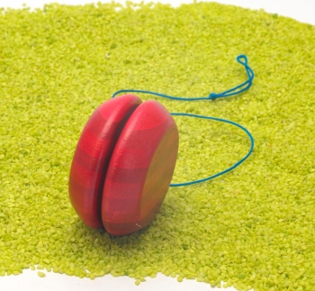 Yo-Yo aus Bambus rot