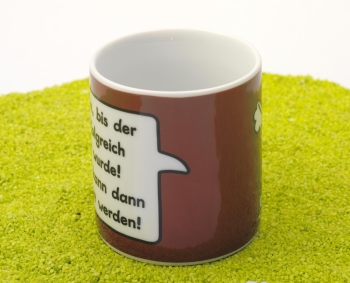 Tasse Porzellan Wortheld Kaffee 450 ml