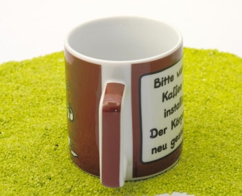 Tasse Porzellan Wortheld Kaffee 450 ml