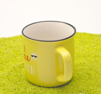 Becher Porzellan "Lieblingsbecher für Dich" Gute Laune 350 ml