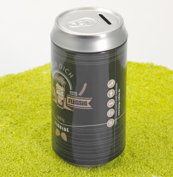 Spardose Bierdose Bleib Flüssig