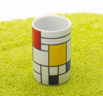 Mini Espresso Porzellan Hommage to Mondrian - Large Fragments 90ml