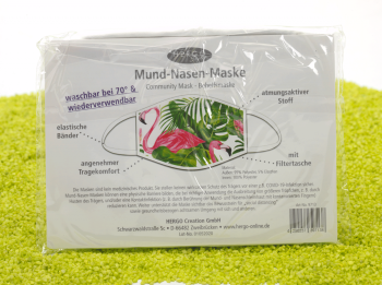 Mund-Nasen-Maske Flamingo