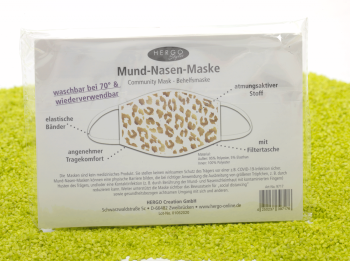 Mund-Nasen-Maske Leopard