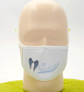 Mund-Nasen-Maske mit Spruch - Sei beschützt