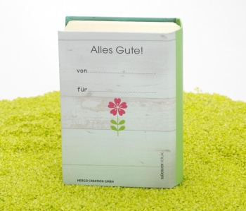 Geschenkschachtel Buch - Herzliche Glückwünsche