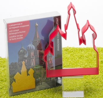 Ausstecher Moskau Basilius Kathedrale in rot