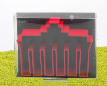 Ausstecher Brandenburger Tor in rot
