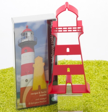 Ausstecher Leuchtturm in rot
