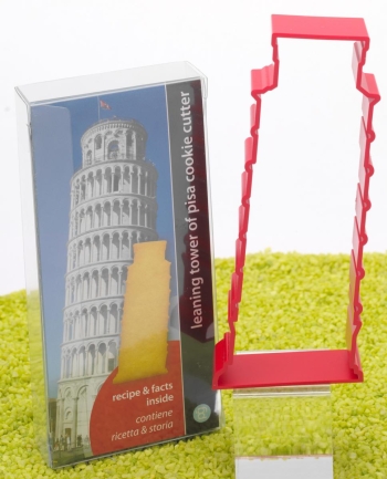 Ausstecher Schiefer Turm von Pisa in rot