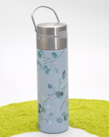 Doppelwandige Edelstahlflasche Leeza Eucalyptus  500ml