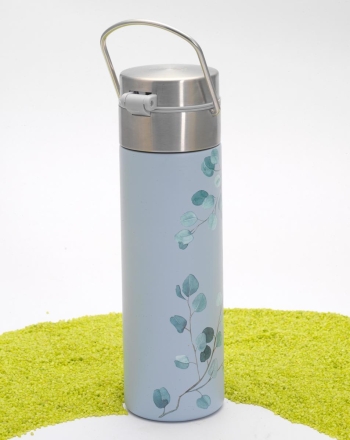 Doppelwandige Edelstahlflasche Leeza Eucalyptus  500ml