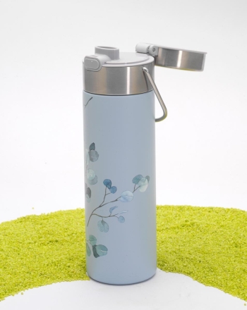 Doppelwandige Edelstahlflasche Leeza Eucalyptus  500ml