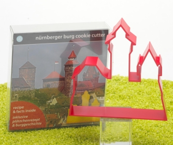 Ausstecher Nürnberger Burg in rot