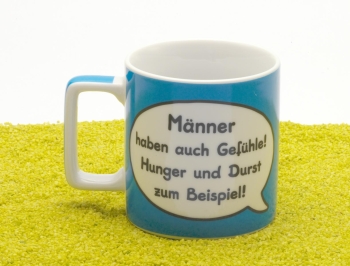 Tasse Porzellan Wortheld Männer 450 ml