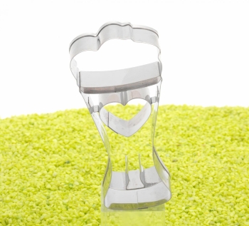 Präge-Ausstecher Weißbierglas Edelstahl 8,5cm