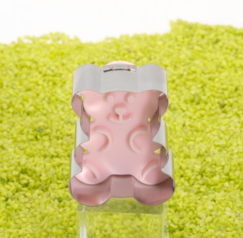 Ausstecher aus Kunststoff und Edelstahl zum Prägen Teddybär 4,5cm