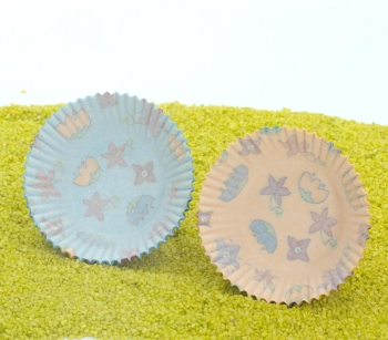 Papierbackförmchen Maxi Blumen 50Stk